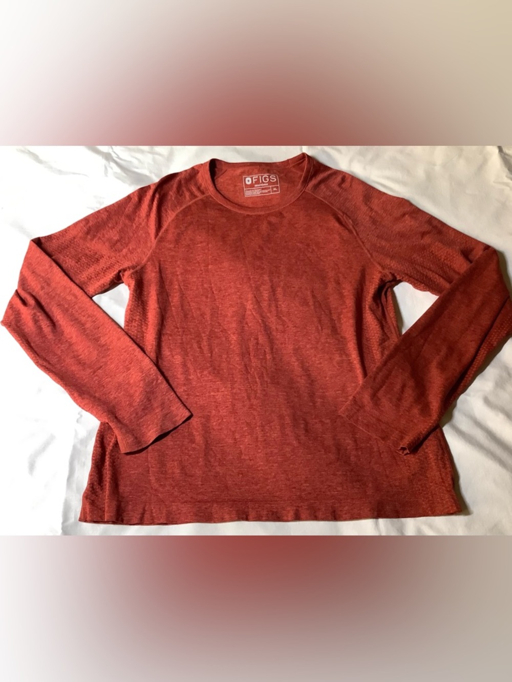 FIGS WOMENS SEAMLESS LONG SLEEVE SCRUB TOP SIZE XL